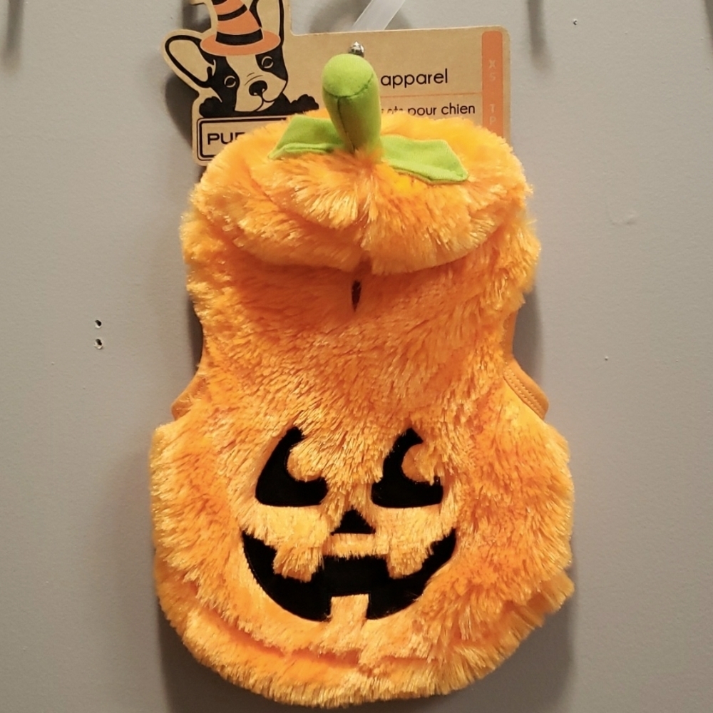 Pup Crew Dog Apparel Plush Pumpkin Costume
